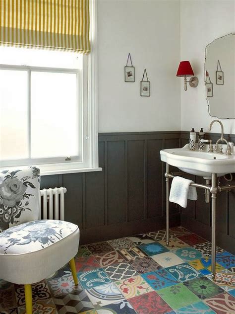 Whether you are looking for new and trending paint color ideas, types of shower or floor tiles, or how to decorate a bathroom, viewing photos of the most popular trends in home. To da loos: Patchwork tile bathroom floors