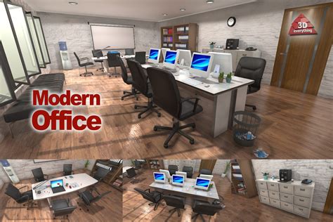 Modern Office 3d Interior Unity Asset Store