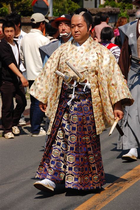 Samurai Clothing Of Sengoku Jidai Feudal Era Hakama Pants Samurai Clothing Japan Outfit