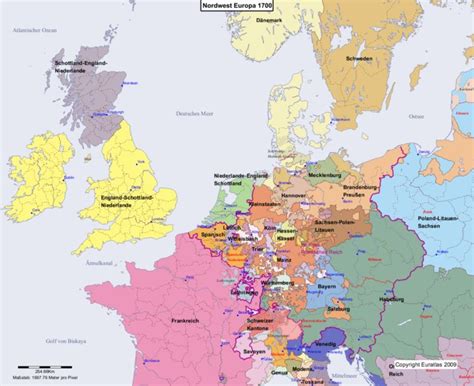 Für das england jersey karte england schottland und wales und irland karte north stock vektor karte schottland mit information. Euratlas Periodis Web - Karte von Europa 1700 Nordwest