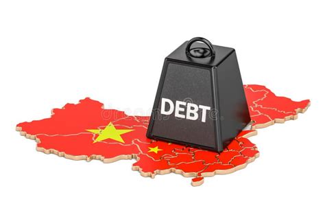 chinese national debt or budget deficit financial crisis stock illustration illustration of