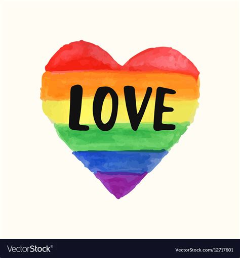 love gay pride poster rainbow spectrum heart shape vector by artrise image 12717601 vectorstock