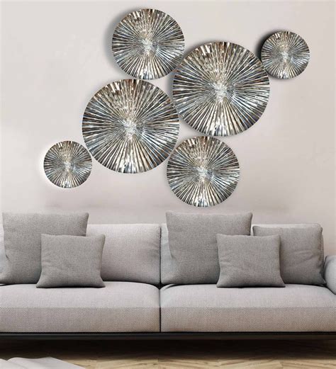 Buy Aluminium Abstract Wall Art In Silver By Craftter Online Abstract Metal Art Metal Wall