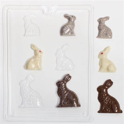 Bunnies In Three Sizes Candy Mold Easter Chocolate Easter Candy