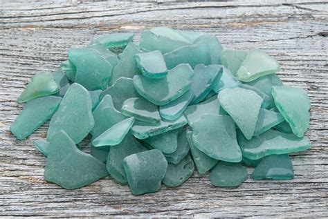 Dark Teal Sea Glass Turquoise Beach Glass Rare By Theseadreamers