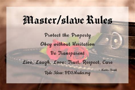 Bdsm Rules And Ideas For Masterslave Dynamics