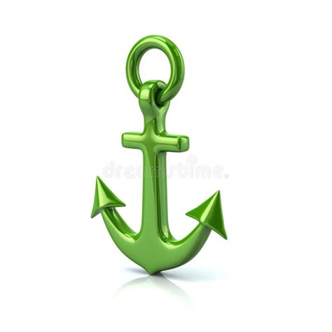 Green Anchor Stock Illustration Illustration Of Heavy 13133667