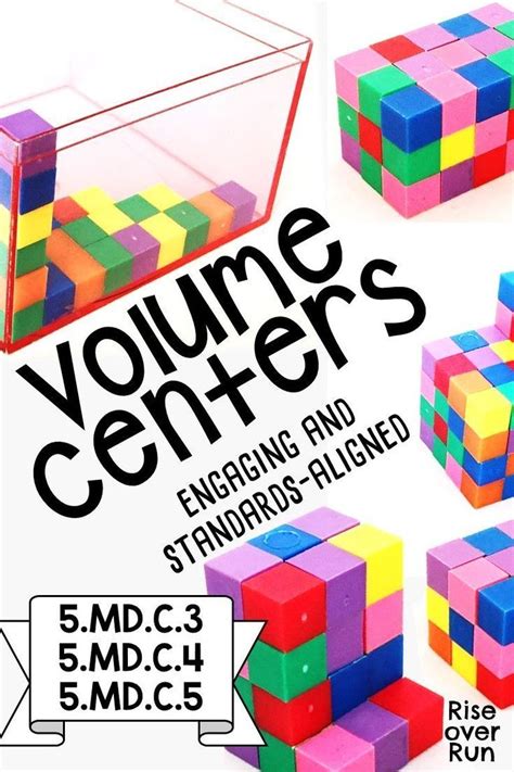 5th Grade Volume Centers with Linking Cubes | Volume math, Volume ...