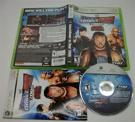 Wwe Smackdown Vs Raw 2008 Xbox 360 Game Used