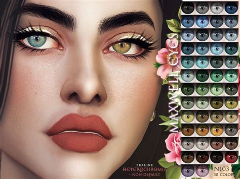 Sims 4 Maxis Match Heterochromia Eyes 14 Images Prali