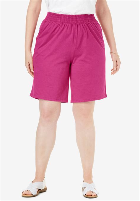 Jersey Knit Short Plus Size Shorts And Capris Full Beauty