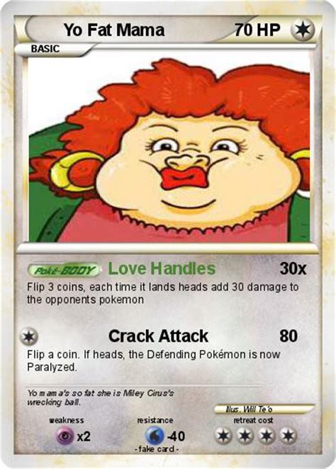 Pokémon Yo Fat Mama 5 5 Love Handles My Pokemon Card