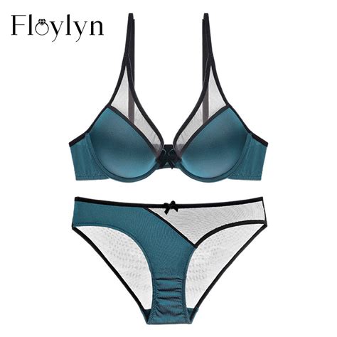 Floylyn Summer Deep V Bra Sexy Lace Push Up Sexy Bra Sets Suit For Women In Bra And Brief Sets