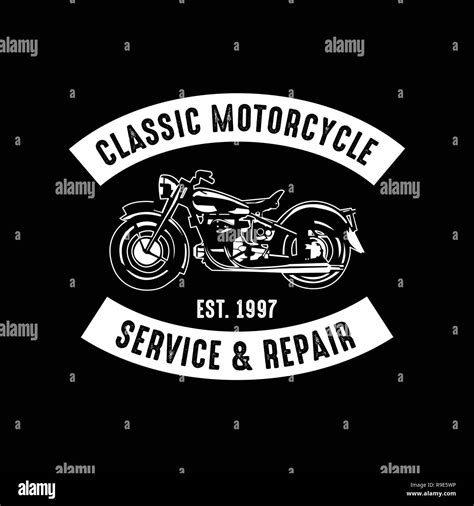 Motocicleta Insignia Y Logotipo Bueno Para Imprimir Mejor Vector