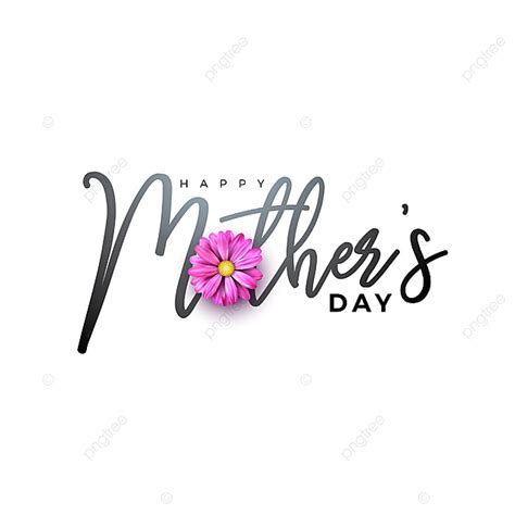 Mothers Day Celebration Vector Art Png Happy Mothers Day Greeting Card Design With Flower And
