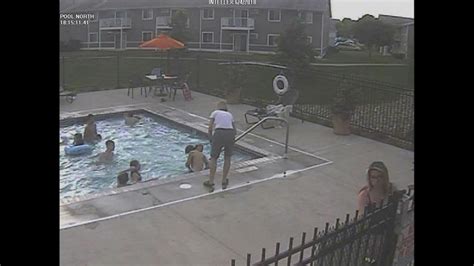 Year Old Woman S Rescue Of Boy From Drowning In Pool Caught On Camera Good Morning America