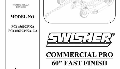 SWISHER L117-235001 OWNER'S MANUAL Pdf Download | ManualsLib