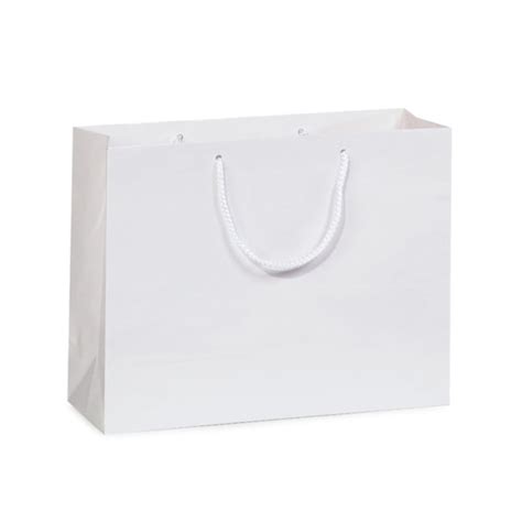 White Gloss Medium T Bags 100 13x5x10