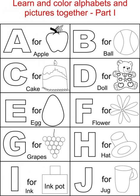 Learning The Alphabet Worksheets 99worksheets