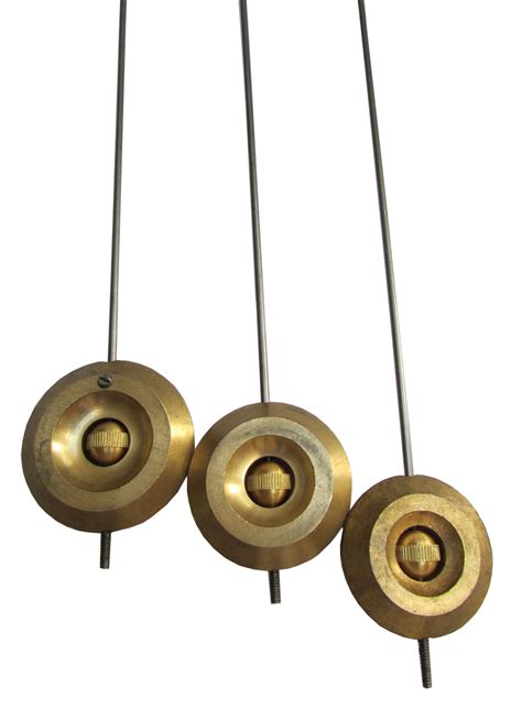 Solid Brass French Clock Pendulum And Rod Choose From 3 Bob Sizes Ronell Clock Co