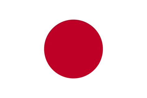 Consiste en un rectángulo de color blanco y con un gran disco rojo (representando al sol) en el centro. Bandera Japon - www.R4U.es