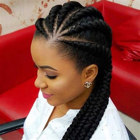 They appear far more attractive if they wear glamorous african hairstyle like this. Top Braid Hairstyle For African American Women On ...