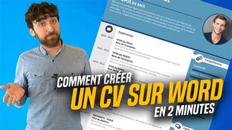 This article will highlight the importance of each of these sections, and. COMMENT CRÉER UN CV simple et rapide sous WORD en 2 ...