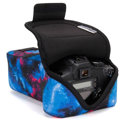 USA GEAR DSLR Camera Case SLR Camera Sleeve for Zoom Lens (Galaxy) with