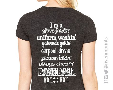 It's also casual enough to wear for working out, shopping, running. Add Baseball Mom Quote to any shirt | Baseball mom quotes, Baseball mom, Mom quotes