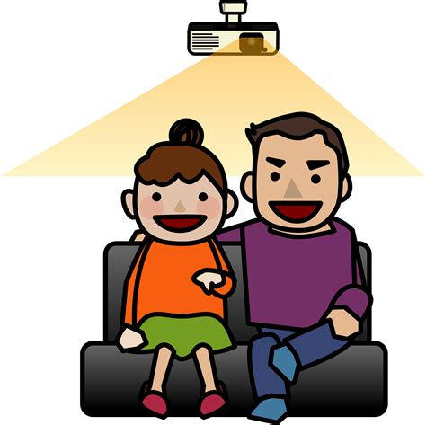 Clipart Watching Movies