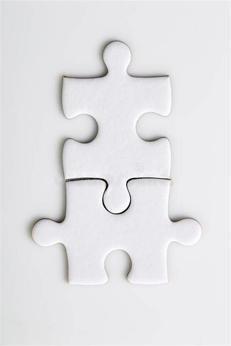 Blank Puzzle Pieces On A White Background Stock Image Image Of Ideas