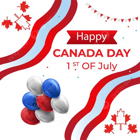 Happy Canada Day Vector Art Png Happy Canada Day Flat Design With