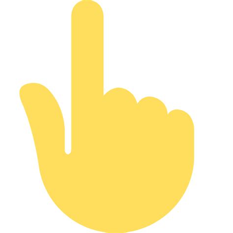 Backhand Index Pointing Up Emoji Clipart Free Download Transparent