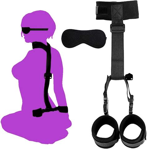 Neck To Wrist Bondaged Restraints Sex Set Sexy Straps For Couples King Bed