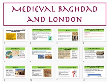 medieval baghdad and medieval london teaching resources