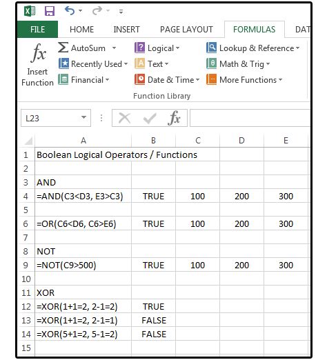 Excel Boolean Logic How To Sift Spreadsheet Data Using And Or Not