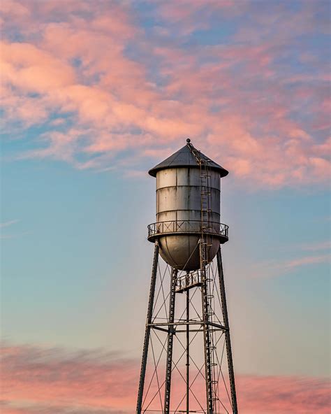Old Water Tower Sunrise Vertical Photograph By Dale Balmer Pixels