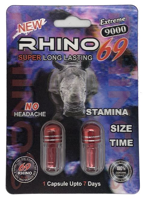 Rhino 69 9000 Male Sexual Supplement Enhancement Double.