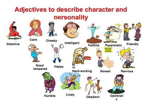 Adjectives Describing Appearance And Personality