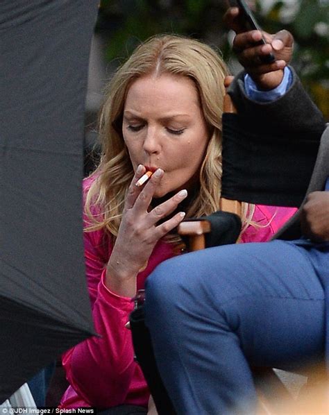 katherine heigl takes a cigarette break on set of new show doubt daily mail online