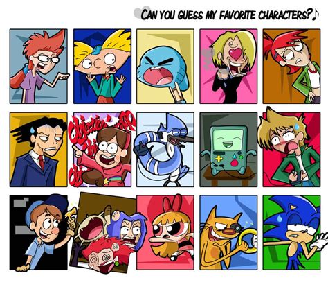 Can You Guess My Favorite Characters Meme By Xeternalflamebryx On