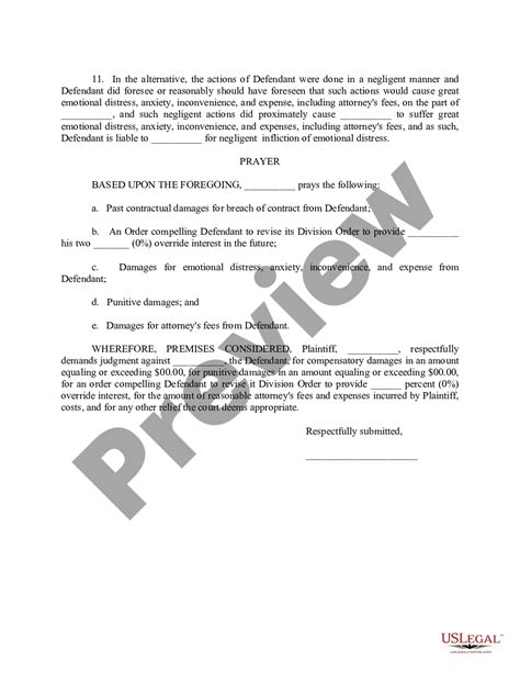 Sample Complaint Breach Of Contract Breach Contract Us Legal Forms