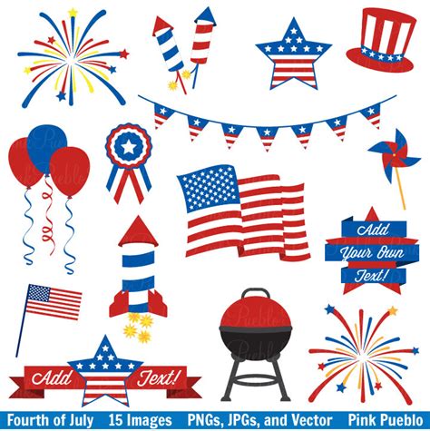 4th Of July Illustration Clip Art Library