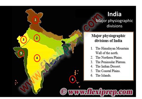 7 Physical Features Of India On A Political Map Map