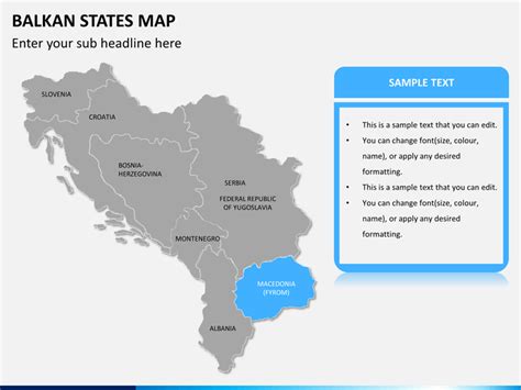 Balkan States Map PowerPoint | SketchBubble
