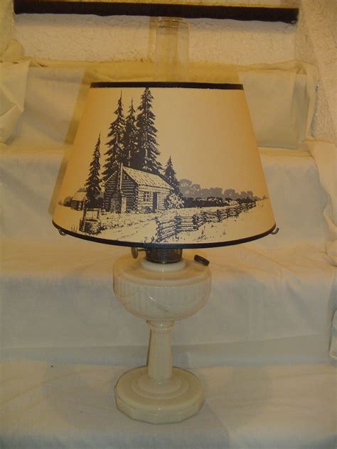 Our professional construction teams are able to build your log cabin and base for you. Lincoln Drape Aladdin Lamp w/ Log Cabin Shade