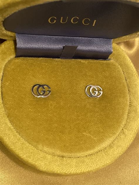 Gucci 18k White Gold Earrings Authentic Ebay