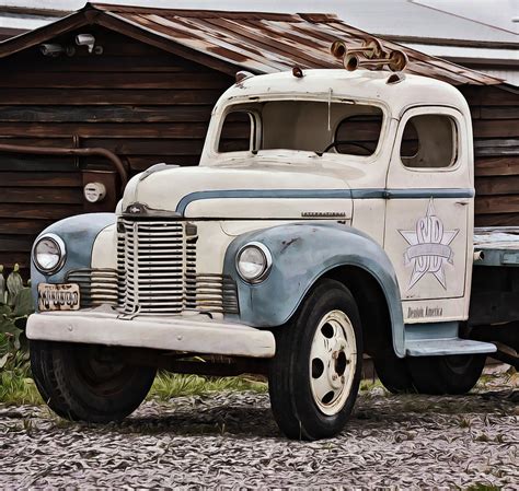 International Old Farm Truck Photograph By Gaby Ethington Pixels