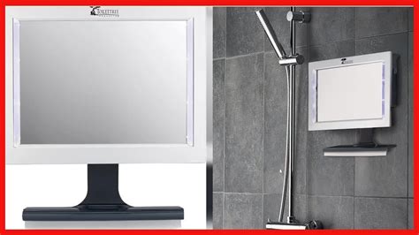 Great Product Toilettree Products Original Led Fogless Shower Mirror With Squeegee Youtube