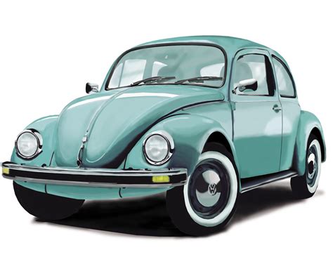 How To Draw A Vw Beetle At How To Draw
